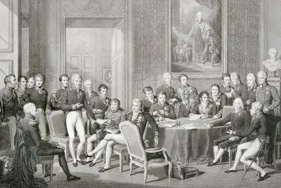 Teilnehmer am Wiener Kongress 1814-1815 von Jean Baptiste Isabey