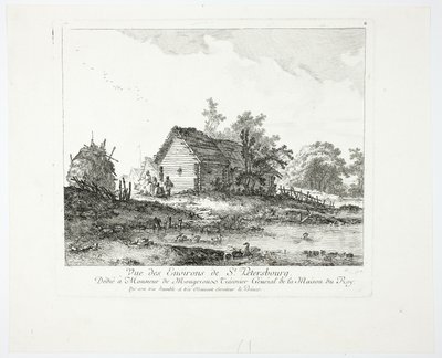Blick in der Nähe von St. Petersburg von Jean Baptiste Le Prince