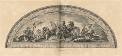 Spanien, Zentrum des Kriegssaals gegenüber der Galerie [Tafel 38] von Jean Baptiste Masse