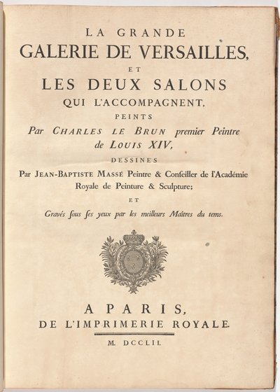 Die Große Galerie von Versailles und zwei begleitende Salons von Jean Baptiste Masse