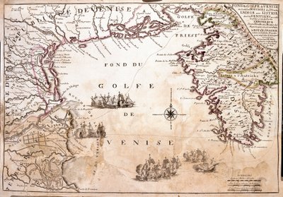 Karte des Golfs von Venedig, Adria von Jean Baptiste Nolin