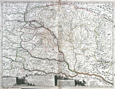 Karte des Königreichs Ungarn von Jean Baptiste Nolin