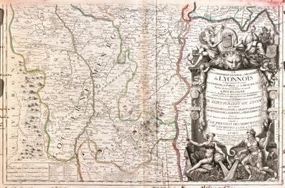 Karte des Lyonnais (Frankreich) von Jean Baptiste Nolin