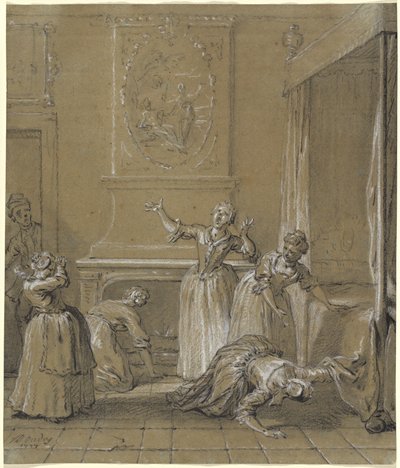 Man findet die Leiche des versteckten Gastgebers von Jean Baptiste Oudry