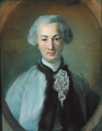 Porträt eines jungen Mannes, 1757 von Jean Baptiste Perronneau