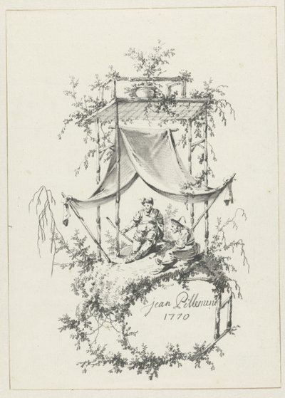 Komposition im Chinoiserie-Stil von Jean Baptiste Pillement
