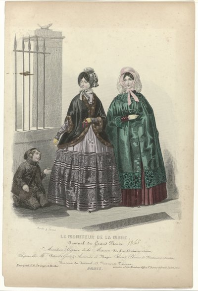 Le Moniteur de la Mode, 1845, Nr. 95: Mantel & Caprice de la Maison von Jean Baptiste Reville