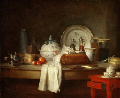 Das Offiziersmesse oder Die Überreste eines Mittagessens von Jean Baptiste Simeon Chardin
