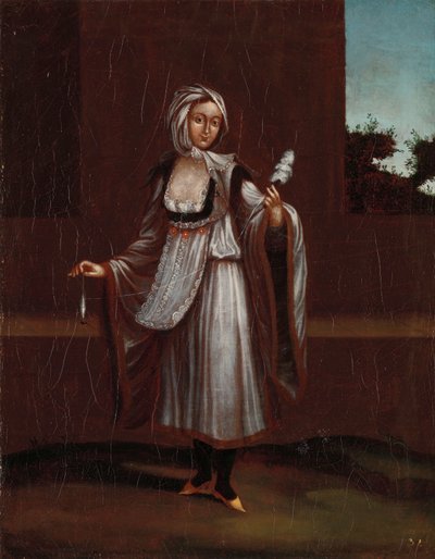 Frau von der Insel Patmos von Jean Baptiste Vanmour (workshop of)