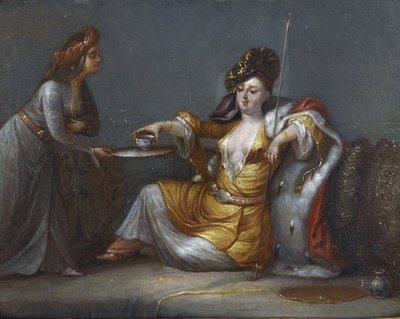 Die Sultanin trinkt Kaffee von Jean Baptiste Vanmour