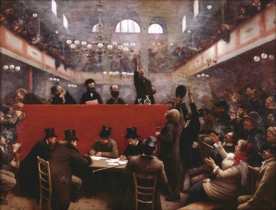 Im Graffard Versammlungssaal, 1884 von Jean Beraud