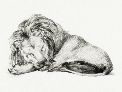 Liegender Löwe von Jean Bernard