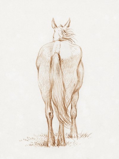 Stehendes Pferd (1815) von Jean Bernard von Jean Bernard