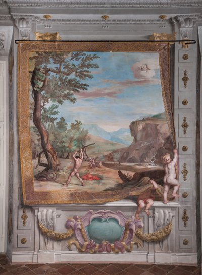Bacchus kämpft mit der von Juno gesandten Schlange von Jean Boulanger