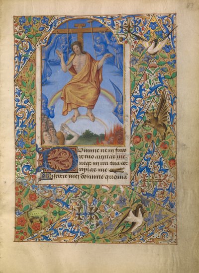 Der Schmerzensmann beim Jüngsten Gericht von Jean Bourdichon