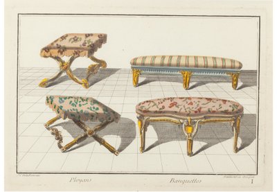 Ployans, Banquettes. Nouvelle Iconologie Historique ou Attributs Hierogliphyques, ca. 1768 von Jean Charles Delafosse