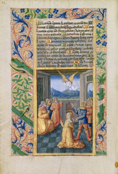 Judith betet, aus dem Stundenbuch von Louis d