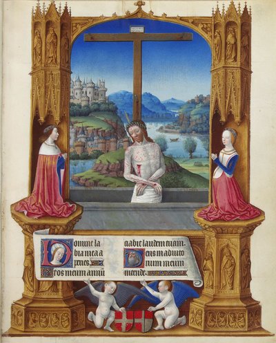 Très Riches Heures des Herzogs von Berry - Der Mann der Schmerzen von Jean Colombe