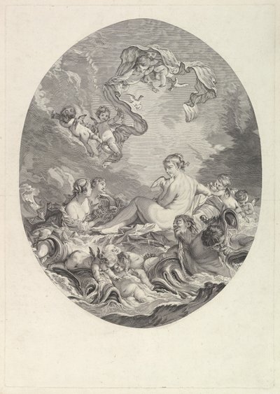 Geburt und Triumph der Venus, 18. Jahrhundert von Jean Daullé