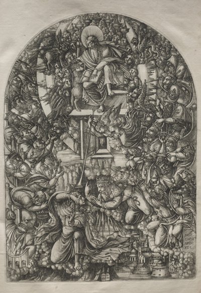 Die Apokalypse: St. Johannes wird in den Himmel gerufen, 1546-1556 von Jean Duvet