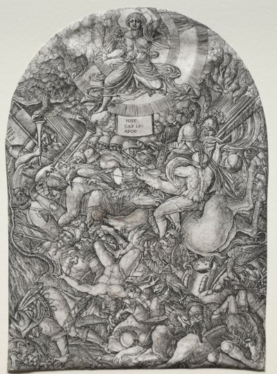 Die Apokalypse: Der Engel in der Sonne ruft die Raubvögel, 1500er von Jean Duvet