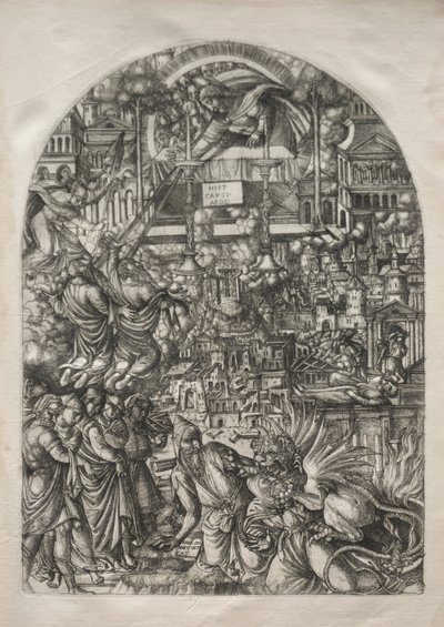 Die Apokalypse: Die Vermessung des Tempels, 1546-1556 von Jean Duvet