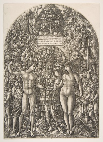 Die Hochzeit von Adam und Eva, aus der Apokalypse, ca. 1540-55 von Jean Duvet