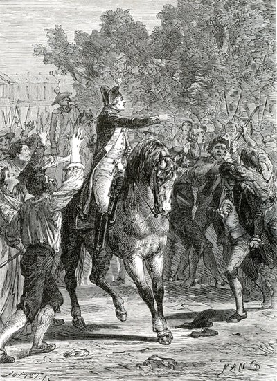 General Lafayette, Französische Revolution von Jean Edouard (1824-99) Dargent