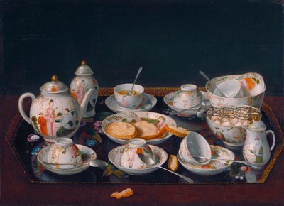 Stillleben mit Kaffeetassen (Japanisches Teeservice) von Jean Étienne Liotard