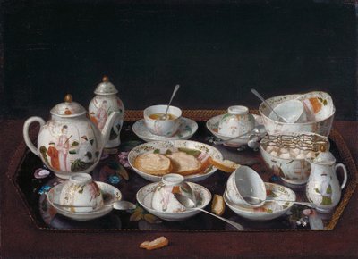 Stillleben mit Kaffeetassen (Japanisches Teeservice) von Jean Étienne Liotard