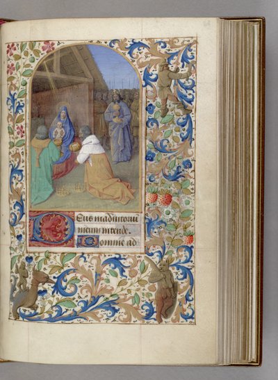 Die Anbetung der Könige Stundenbuch, 1450-1499 von Jean Fouquet