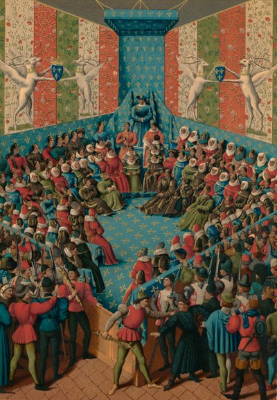 Urteil über Johann II. von Alençon von Jean Fouquet