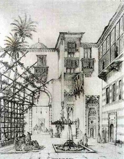Innenhof in Kairo, aus 