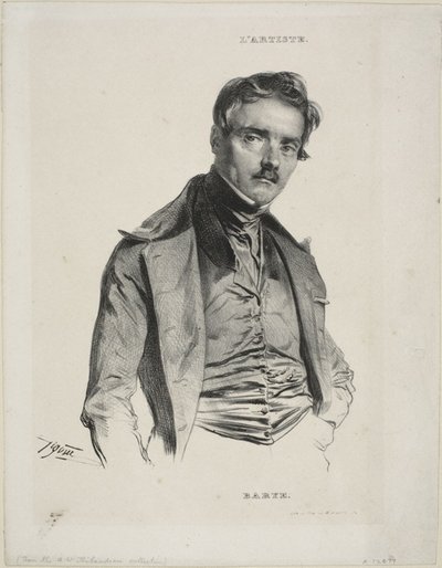 Porträt des Bildhauers Antoine-Louis Barye von Jean Francois Gigoux