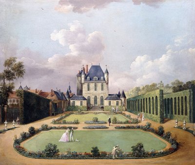 Ansichten des Château de Mousseaux und seiner Gärten von Jean Francois Hue