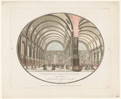 Innenansicht des Justizpalastes in Paris von Jean Francois Janinet