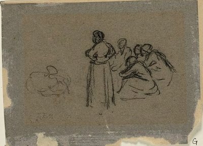 Gruppe von Frauen von Jean Francois Millet