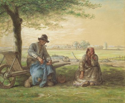 Rastende Bauern, ca. 1866 von Jean Francois Millet