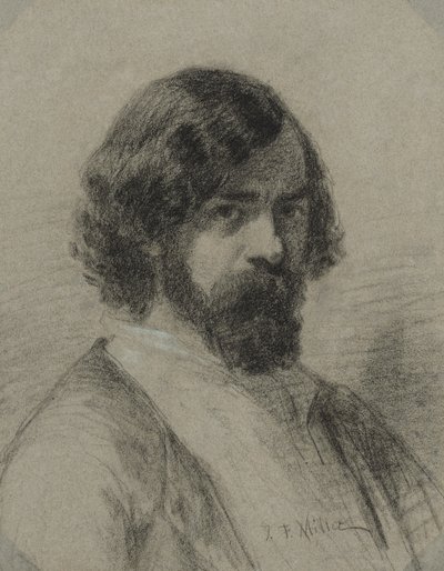 Porträt von Narcisse Virgile Diaz de la Peña, 1848 von Jean Francois Millet
