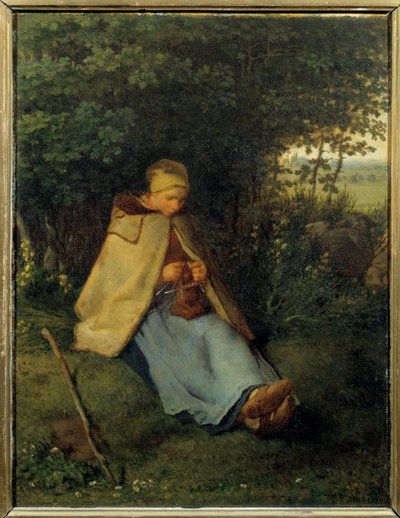 Die Strickerin von Jean Francois Millet