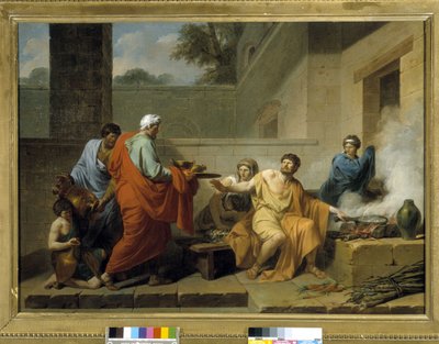 Manius Curius Dentatus lehnt die Geschenke der Samniten ab von Jean François Pierre Peyron