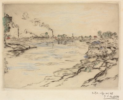 Die Seine, in Asnières, 1894 von Jean Francois Raffaelli