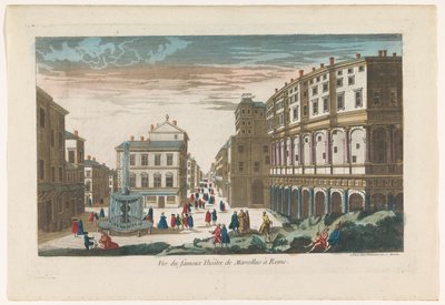 Ansicht des Theaters von Marcellus in Rom von Jean François Daumont