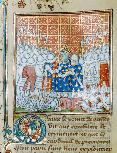 Schlacht von Poitiers von Jean Froissart