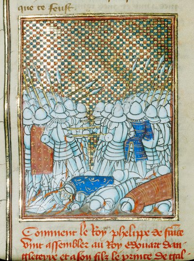 Die Schlacht von Crécy von Jean Froissart