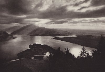 Rigi Kaltbad, Abendstimmung mit Blick vom Kanzeli von Jean Gaberell