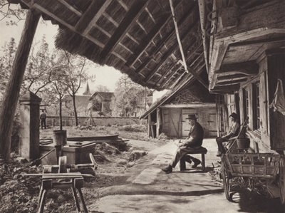 Schweiz: Berner Bauernhaus, unter dem Vordach von Jean Gaberell