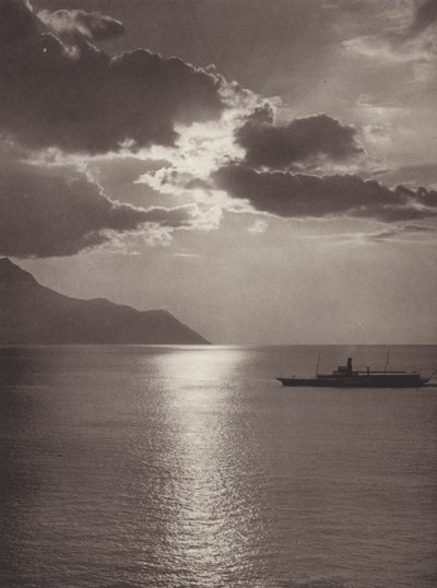 Schweiz: Genfersee, Abend von Jean Gaberell