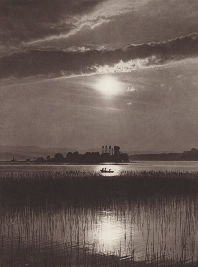 Schweiz: Der Zürichsee, Abend von Jean Gaberell