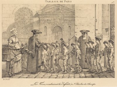 Die Brüder führen die Kinder, zu St. Nicolas des Champs von Jean Henri Marlet